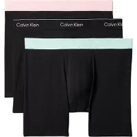 Calvin Klein Boxershorts pastelblauw / pastelroze / zwart / wit