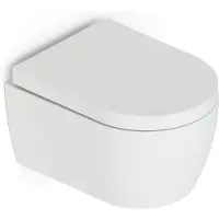Maxaro Hangend Verkort Toilet met Spoelrand Classico Mat wit