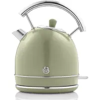Swan Retro Elektrische Waterkoker, 1,8 Liter, Vintage Design, Automatische Uitschakeling