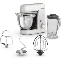 Moulinex Bake Partner QA521B25 – Keukenrobot – Blender inclusief – Grote kom 4,6 L – 8 snelheden + Pulsfunctie – 1100 W krachtige motor – Multifunctionele keukenmixer