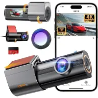 Aura Dashcam voor Auto Voor en Achter - Dashcam - Zwart - 22cm x 14cm x 6cm