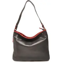 Berba Schoudertas Soft Zwart-Rood