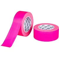 Hpx Gaffer tape - Sterke hechting - Makkelijk afscheurbaar - Fluorescerend roze - 50mm x 25m