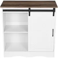 Vevor Koffiebarkast 80 x 35 x 80 cm Boerderijkoffiebarkast met 3-laags opbergruimte