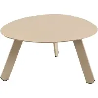 Lesli Living Tiki - Bijzettafel 55x46x28 cm - Ovaal - Taupe