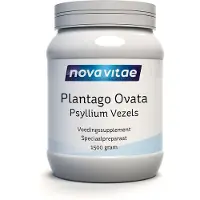 Nova vitae - Plantago Ovata - Psyllium Vezels - Psylliumvezels - Voedingsvezels - 1500 gram - ondersteunt een regelmatige stoelgang