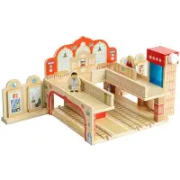 Bigjigs speelgoed treinstation Grand Central Station karton.