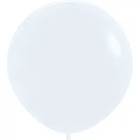 Sempertex , reuze ballon, Latex, Wit, 60 cm, 3 stuk(s)