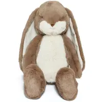 Bunnies By The Bay Floppy Nibble Konijn - Knuffeldier - Knuffel voor kinderen - Geborduurde details - Caramel - 44 cm