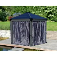 Canopia Palram-Gordijnset Voor Tuinpaviljoen Roma/monaco 6st