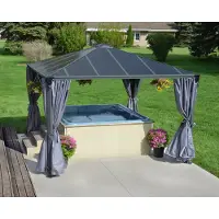 Palram - Canopia Palram-Gordijnset Voor Tuinpaviljoen Palermo 4300 4st