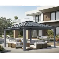 Canopia Palram | - Paviljoen Dallas - Antraciet - 4,2x4,9m