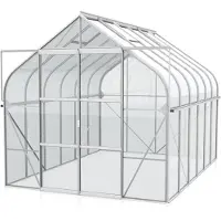 Pergart Kweekkas Diana 8300 - Veiligheidsglas 3mm - Aluminium - 264x321x255cm