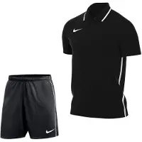 Nike Dri-FIT Park 26 Polo Trainingsset Zwart Wit
