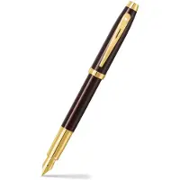 Sheaffer vulpen 100 - E9370 - M - coffee brown PVD gold - SF-E0937053