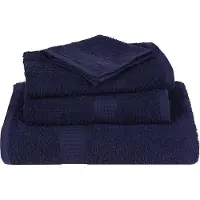 vidaXL Saunahanddoeken FROGN 4 st 80x200 cm 360 g/m² marineblauw
