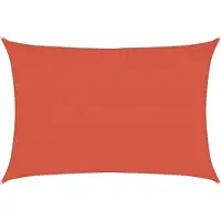 vidaXL Zonnezeil 160 g/m² rechthoekig 3,5x4,5 m HDPE terracottakleurig