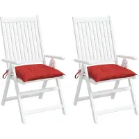 vidaXL Palletkussens 2 st 50x50x7 cm oxford stof rood