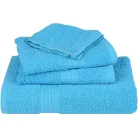 vidaXL Badhanddoeken FROGN 10 st 100x150 cm 360 g/m² turquoise
