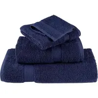 vidaXL Saunadoeken SOLUND 4 st 600 g/m² 80x200 cm marineblauw