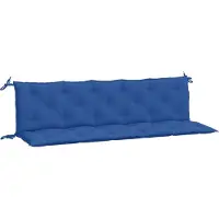 vidaXL Tuinbankkussens 2 st 180x50x7 cm oxford stof blauw