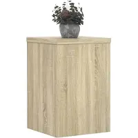 vidaXL Plantenstandaards 2 st 25x25x35 cm bewerkt hout sonoma eiken