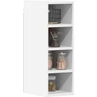 vidaXL Bovenkast Riga 20x29,5x60 cm bewerkt hout wit
