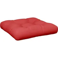 vidaXL Palletkussen 58x58x10 cm stof rood