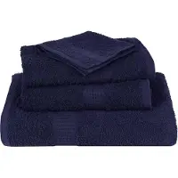 vidaXL Handdoeken 2 st 50x100 cm 360 g/m² 100% katoen marineblauw