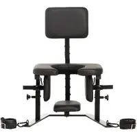 Master Series - Pleasure Throne Orale Seks Stoel - Zwart