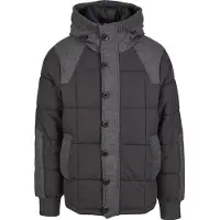 Brandit Winterjas 'Garret' grijs / zwart