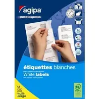 Agipa Universele afpelbare etiketten, 105 x 42,4 mm