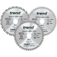 Trend cirkelzaagbladen set 190x30x2,6mm (3 Stuks)