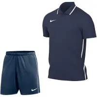 Nike Dri-FIT Park 26 Polo Trainingsset Donkerblauw Wit