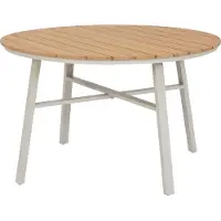 Intratuin 4-zits Eettafel Flore Taupe D 120 H 74 Cm