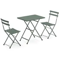 Emu Arc en Ciel balkonset - 2 stoelen + 1 tafel gepoedercoat staal