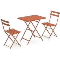 Emu Arc en Ciel balkonset - 2 stoelen + 1 tafel gepoedercoat staal