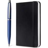 Sheaffer balpen giftset - VFM/G9401 - neon blue nickel plated - met A6 notebook