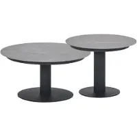 Garden Impressions Liam loungetafels - donker grijs - centostone Napoli sand