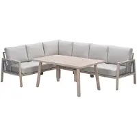 Garden Impressions San Capri lounge dining set 5-delig links - light oak look