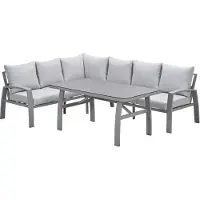 Garden Impressions Cameron lounge dining set 3-delig links - valley sand