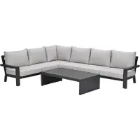 Garden Impressions Sorelli loungeset 5-delig - donker grijs