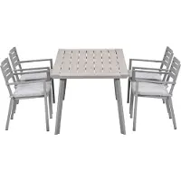 Garden Impressions Amarillo tuinset 5-delig - Penedo tuintafel 160x90 taupe