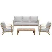 Garden Impressions Ariane loungeset 4-delig - light teak look