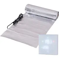 Pro-mat 18 m², Kleur thermostaat: Wit - Complete elektrische vloerverwarming folie set, 150 watt incl Wifi thermostaat. - vloerverwarming matten - vloerverwarming matten
