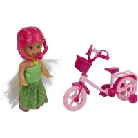 Eddy Toys Fashion doll mini 9cm bike 3pc