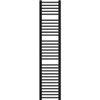 LuxeBath Design badkamerradiator Sahara elektrisch met verwarmingselement 900W 300x1800 mm recht zwart mat zijaansluiting