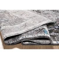 Muratap Picasso paloma vintage vloerkleed - laagpolig- 200x200 cm vierkant