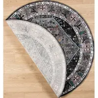 Muratap Picasso paloma rond vintage vloerkleed - laagpolig- 200 cm rond