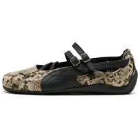 Puma Ballerina met riempjes sand / zwart